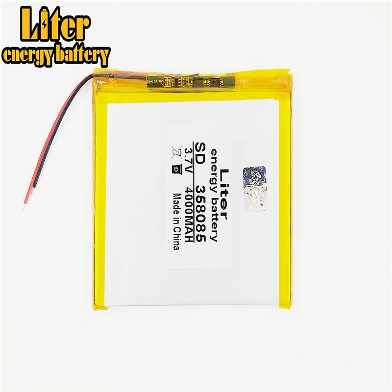 358085 3,7 V 4000mah планшет Обычная полимерная литиевая батарея GPS,mp3,mp4, сотовый телефон, динамик (art.: 3920badfa34be) - 3920badfa34be