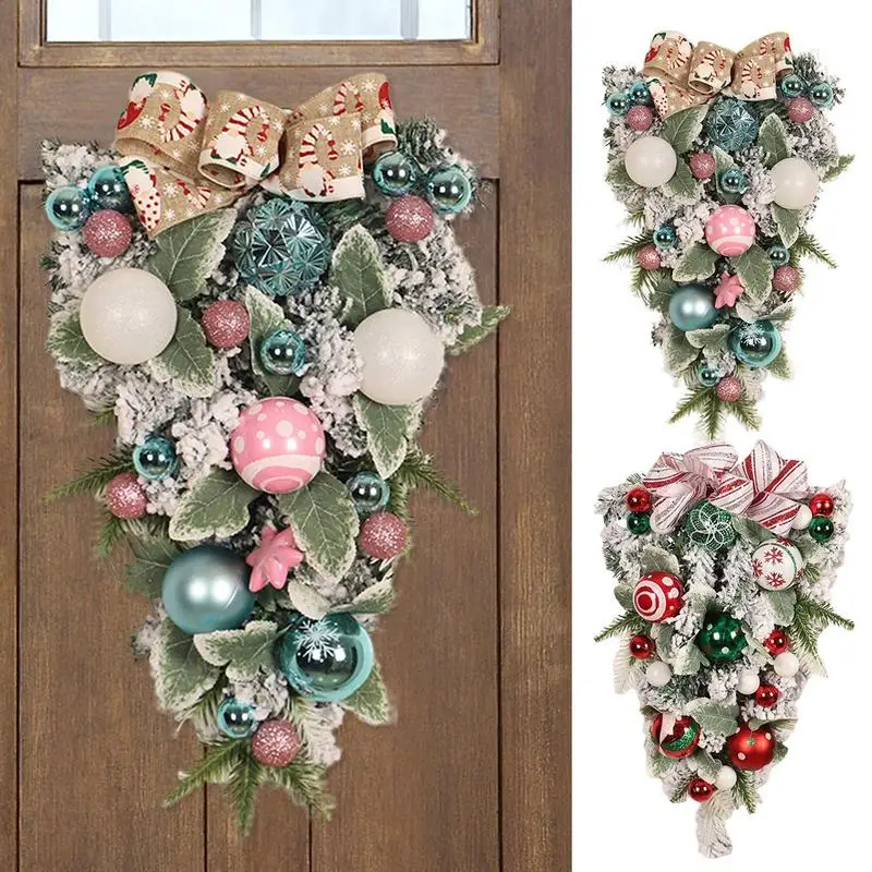 

Искусственная Рождественская КАПЛЕВИДНАЯ подвеска рождественская подвеска Рождественская кулон венок Рождественская гирлянда Рождестве...