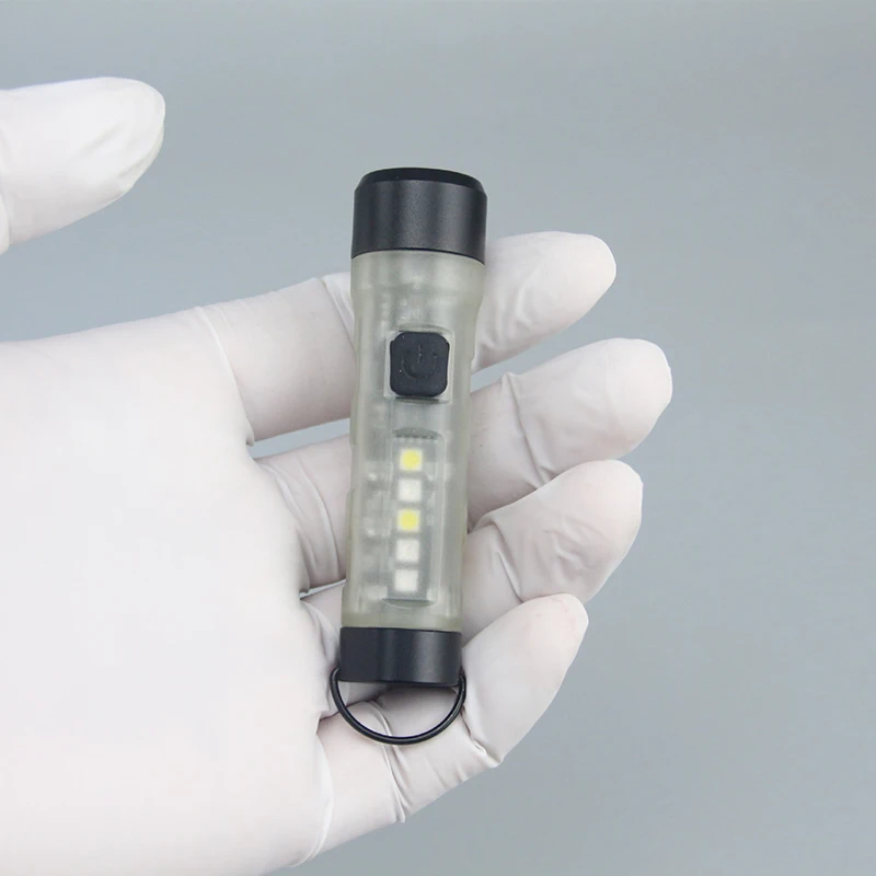Фото Мини-брелок CORKILUX с линзой TIR SST20, светодиодный флэш-светильник, перезаряжаемый брелок Type-C, яркий Карманный Магнитный флэш-светильник для повседневного использования №2