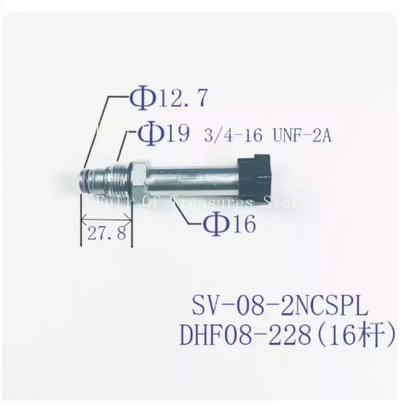 Для Válvula direcional do cartucho hidráulico eletromagnético tipo retorno corte 2 DHF08-228 SV08-28 SV08-2NCSP-L