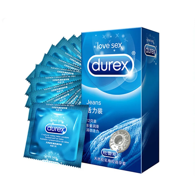 Durex 12 Pcs 4 Types Sensation Condoms High Quality for Men Latex Intimate Goods Sex Contraception Penis Sleeve |