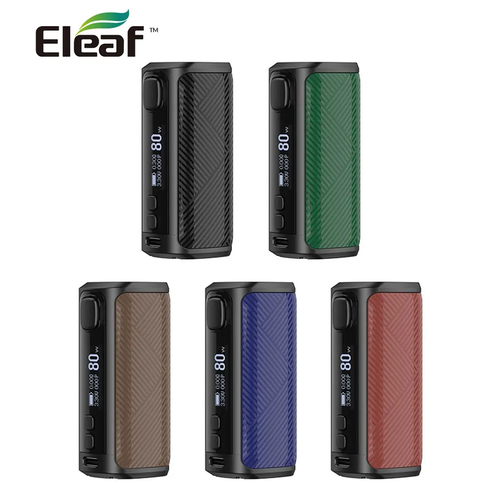 Купи Оригинальный бокс-мод Eleaf iStick i80, аккумулятор 3000 мАч, 80 Вт, подходит для EC2, 0, 5 Ом, катушка 0, 3 Ом, испаритель электронной сигареты за 1,794 рублей в магазине AliExpress