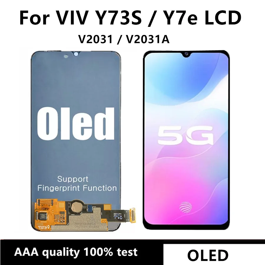 

ЖК-дисплей 6,44 дюйма с сенсорным экраном и дигитайзером в сборе для VIV Y73S / Y7e V2031 / V2031A