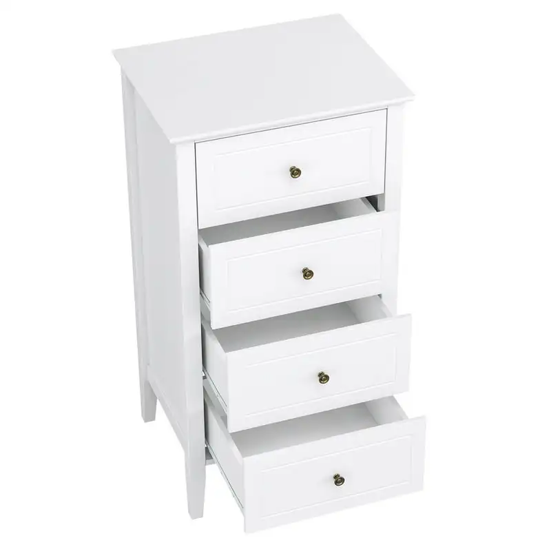 

Dresser, Modern Nightstand for Bedroom Livingroom, White