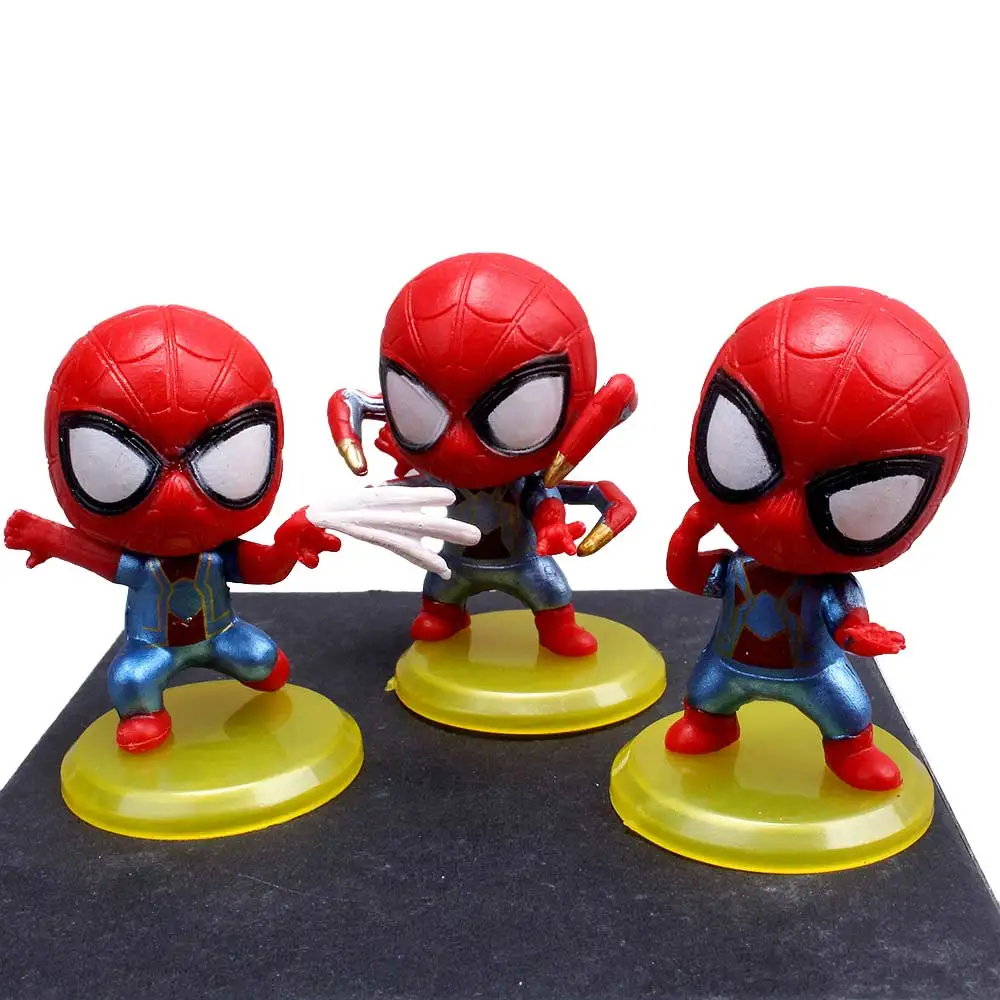 

8pcs Marvel Spiderman Figurine Model Toys Kawaii Spider Man Action Figures Decoration Collection Doll Toys for Children Gift