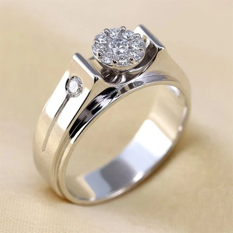 

Luxury Female Ring Wedding Band High Quality Classic Wedding Jewelry Midi Engage Party Proposal Ring for Lover Shine Ring