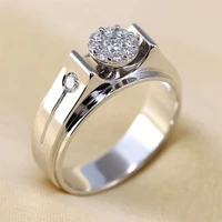 luxury female ring wedding band high quality classic wedding jewelry midi engage party proposal ring for lover shine ring