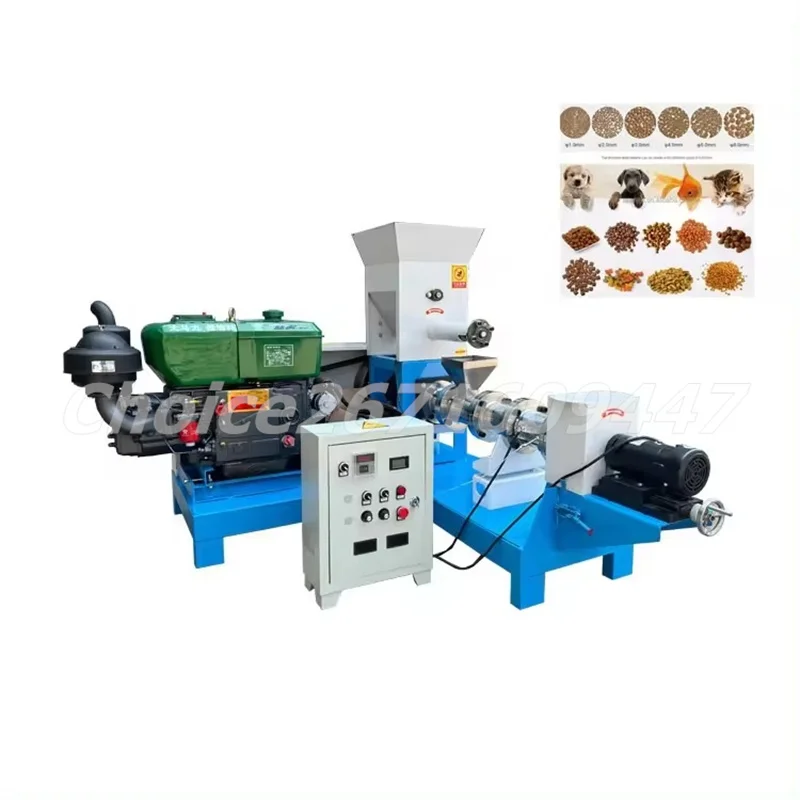 Коммерческий дизельный двигатель для рыбы плавающая машина гранул устройство