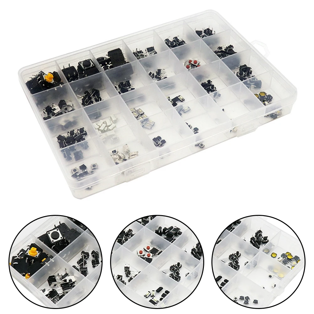 Тактильный кнопочный переключатель 25 видов 250 шт.