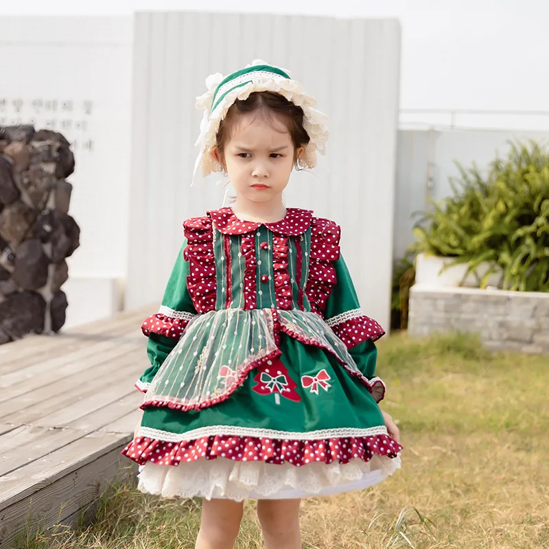 

New Spanish style girl dress birthday party princess dress court Lolita tutu kids clothes princess dress for girls dress