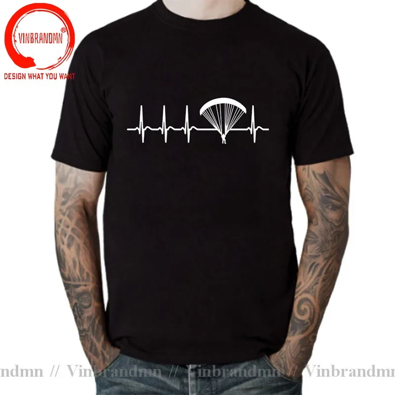 Футболки с изображением сердцебиения для парапланеризма футболка любителей