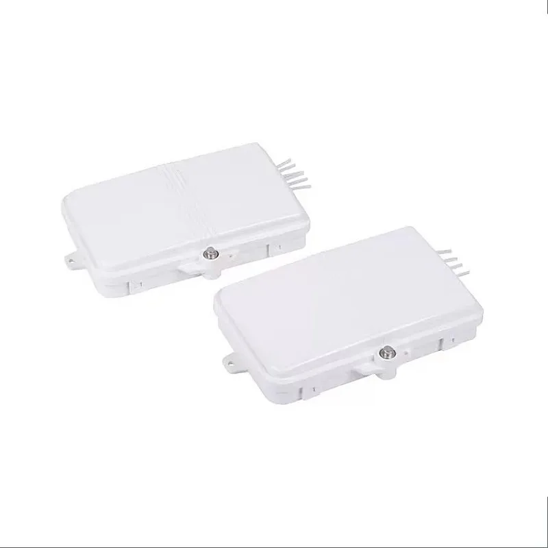 Wall Mounted FTTH Distribution Box 4 Core Fiber Splitter Box Outdoor Fiber Junction Box FTTX Distribution Box, Box Divider