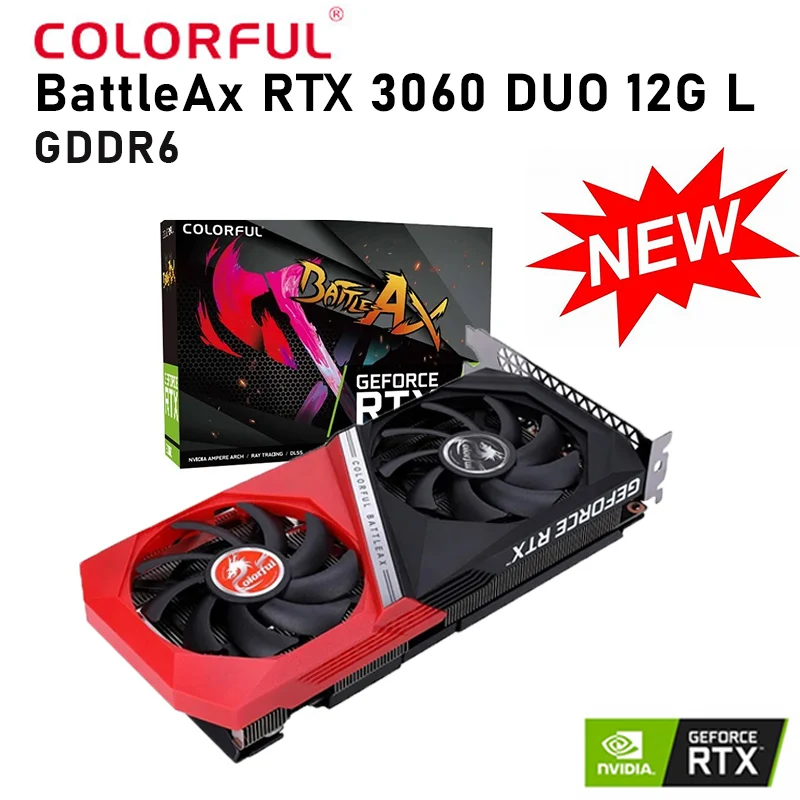 

Новая видеокарта RTX 3060 GDDR6 RTX 3060 GPU 12 Гб 15000 бит 3060 МГц RTX видеокарта игровая видеокарта красочная Новинка BattleAx RTX 3060 DUO 12G L iGame RTX 3060 Ultra W OC 12G