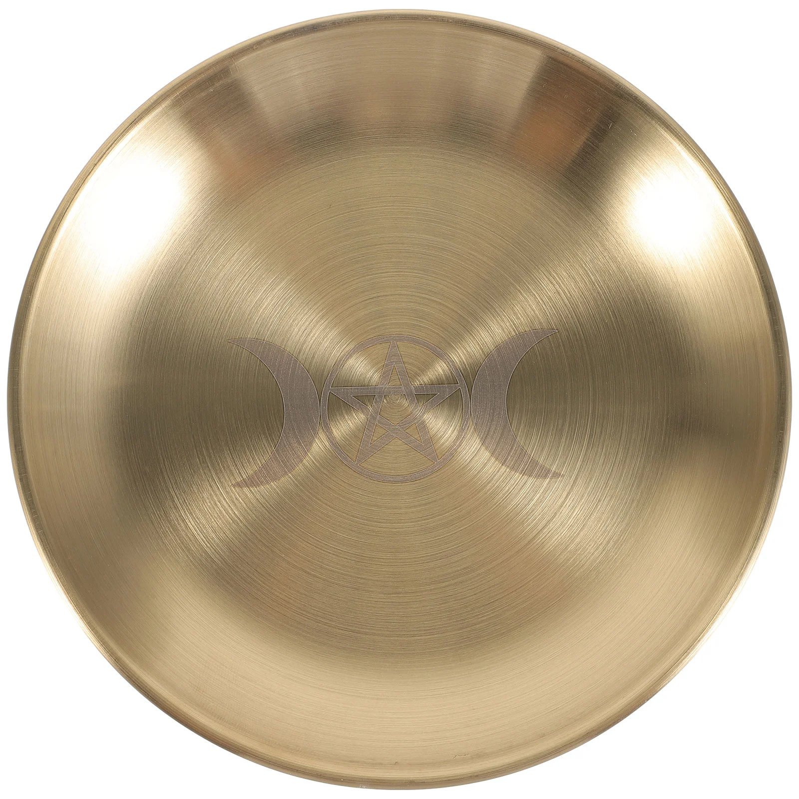 

Witch Altar Tray Metal Jewelry Plate Trinket Display Tray Necklace Bracelet Holder