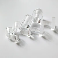 500pcs size 19x30mm acrylic clear sign holders plastic standoff screws for advertising store sign poster display fastener gf1006