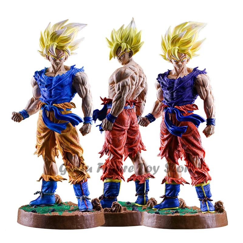 

45cm Dragon Ball Z Son Goku Anime Figure Super Saiyan Action Figurine with Base GK PVC Statue Model Collection Toys Gift