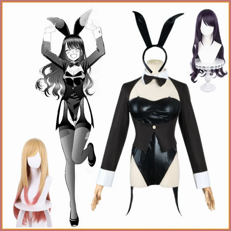 

Bunny Girl Marin Kitagawa Cosplay Costume Outfit My Dress Up Darling Maid Costume Uniform Outfits Halloween Carnival Suit