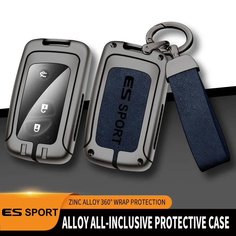 

Zinc Alloy Car Key Case For Lexus ES Remote Control Protector ES300h ES350 ES200 ES260 F Sport For Lexus Dedicated Key Cover