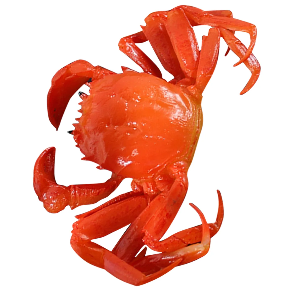 

Artificial Crab Model Realistic Crab Figurine Prop Sea Animal Marine Figures Plastic Crab Seafood Toys Kitchen Crab