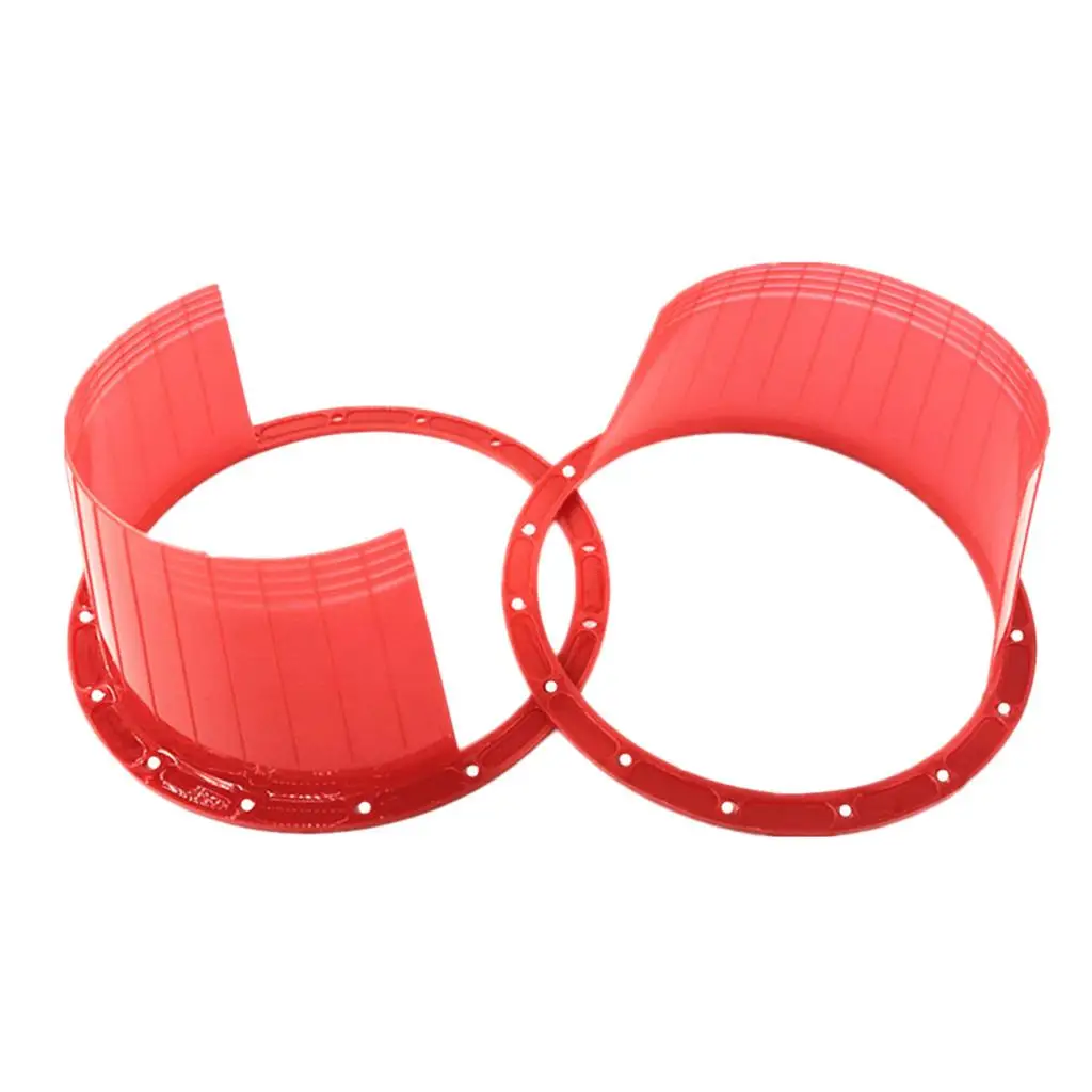 

2x 6.5'' Car Speaker Covers Spacer Waterproof Orange