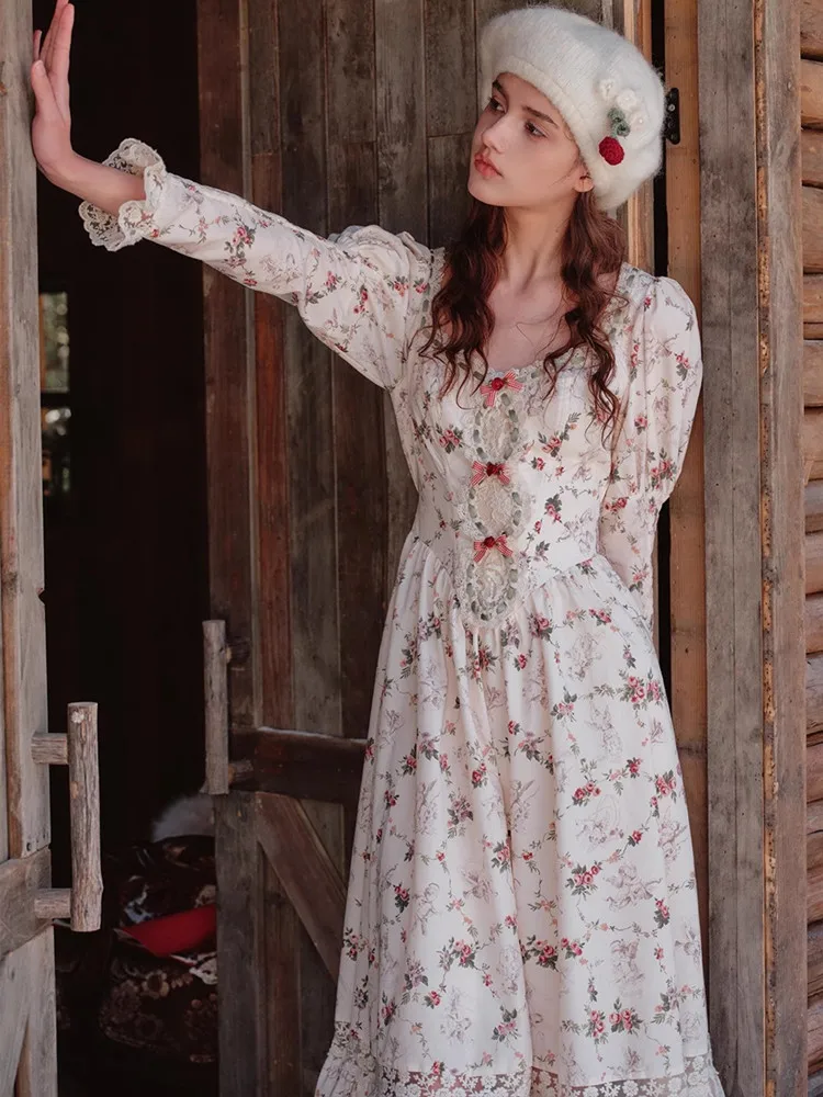 Женское платье AIGYPTOS цветочный принт полиэстер хлопок