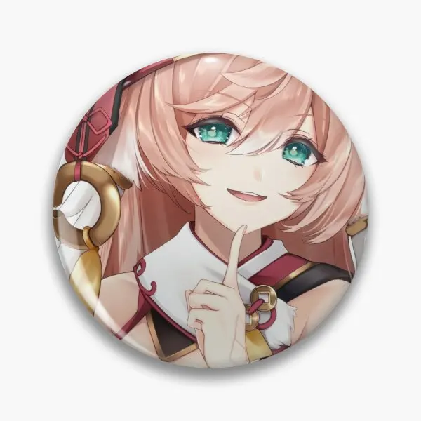 

Мягкая брошь на булавке Yanfei Genshin, модная женская брошь на воротник, забавное металлическое креативное украшение для влюбленных