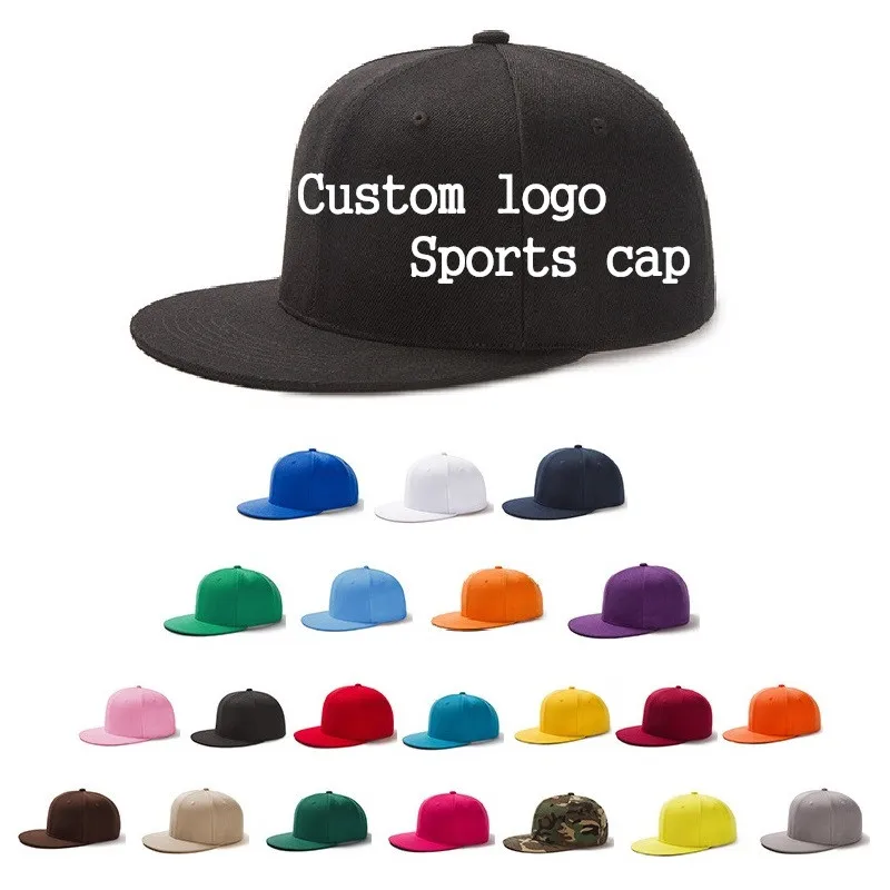 

Multi colors sports hat with custom logo unisex men solid adjustable hip hop snapback hats WOMEN DIY print logo Leisure cap