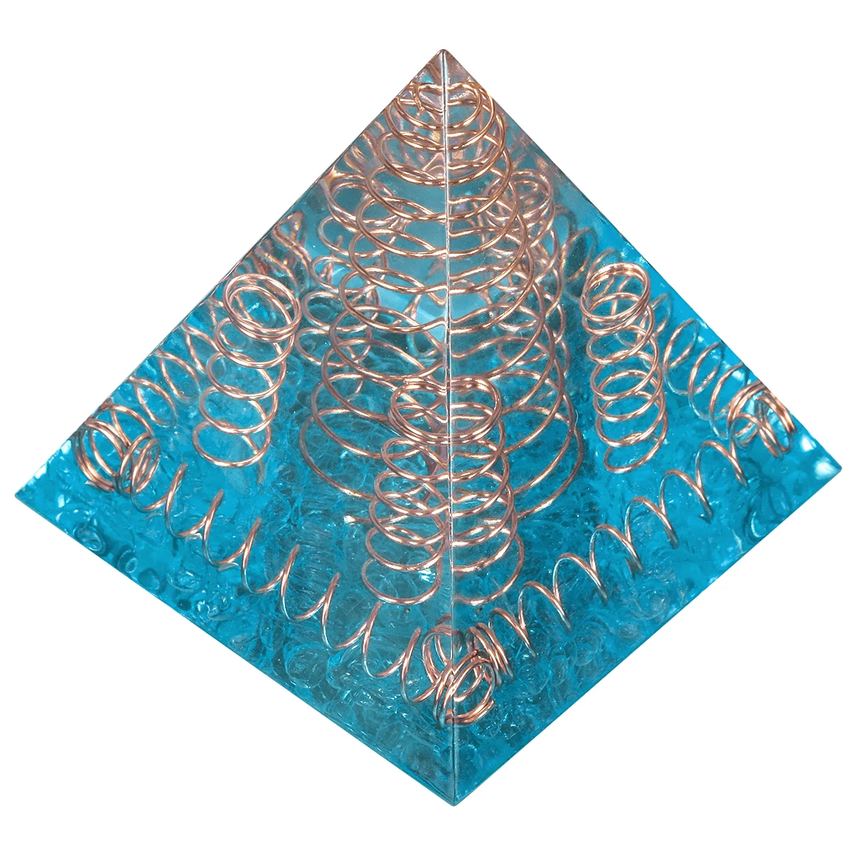 Healing Crystal Stone Orgone Energy Pyramid Generator Reiki Rock Quartz Stone For Yoga Meditation EMF Protection Home Decor