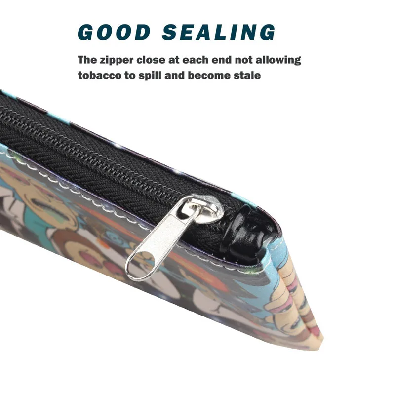 PU Leather Tobacco Pouch Bag Case Herb Storage Smoking Pipe Cigarette Rolling Papers |