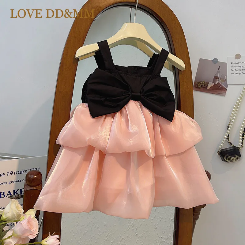 Детское летнее платье без бретелек LOVE DD &amp MM с большим бантом