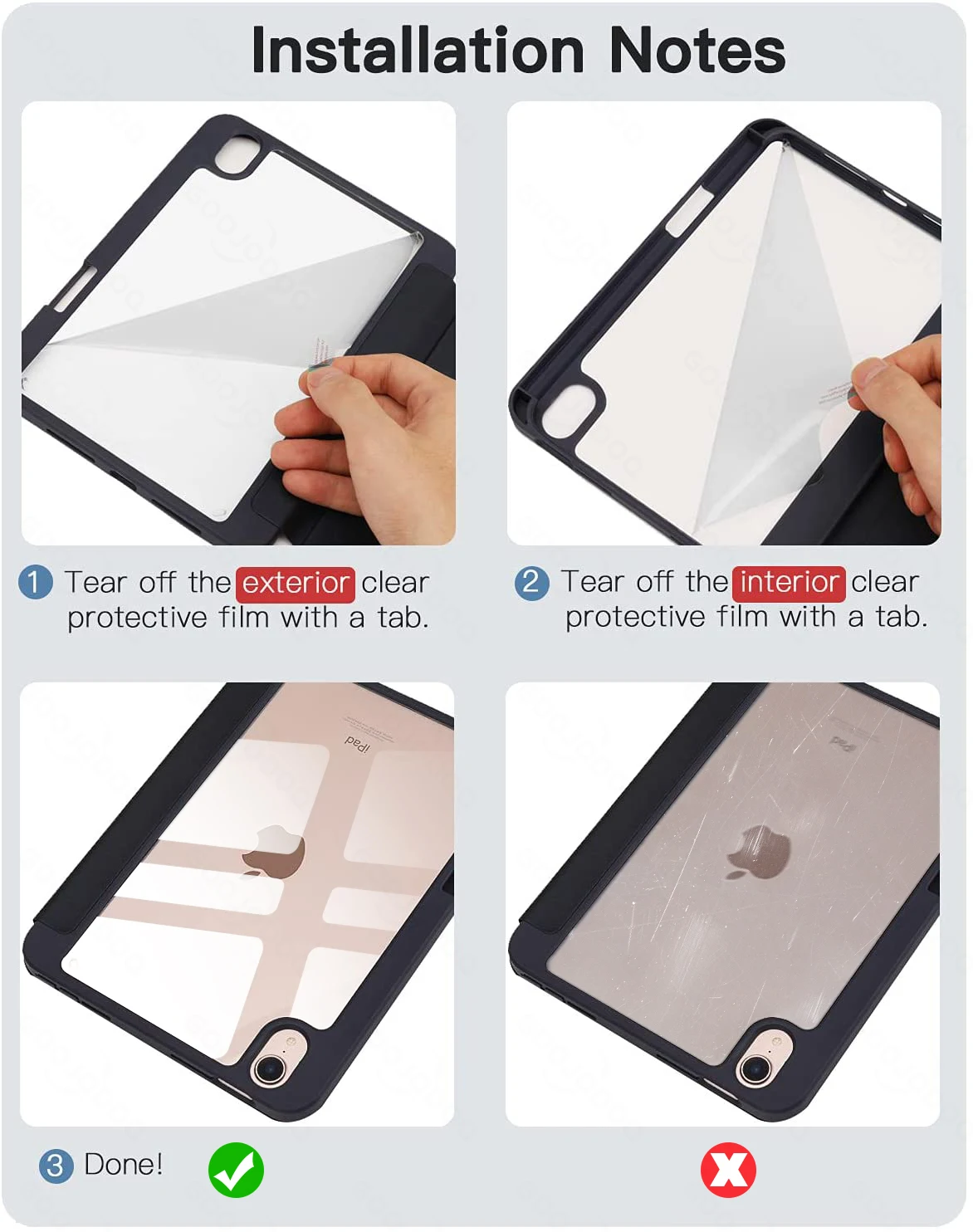 Для iPad Air 4 Чехол 5 для Pro 11 чехол 2021 12 9 Mini 6 2 8th 9th Generation Funda Cover | Компьютеры и офис