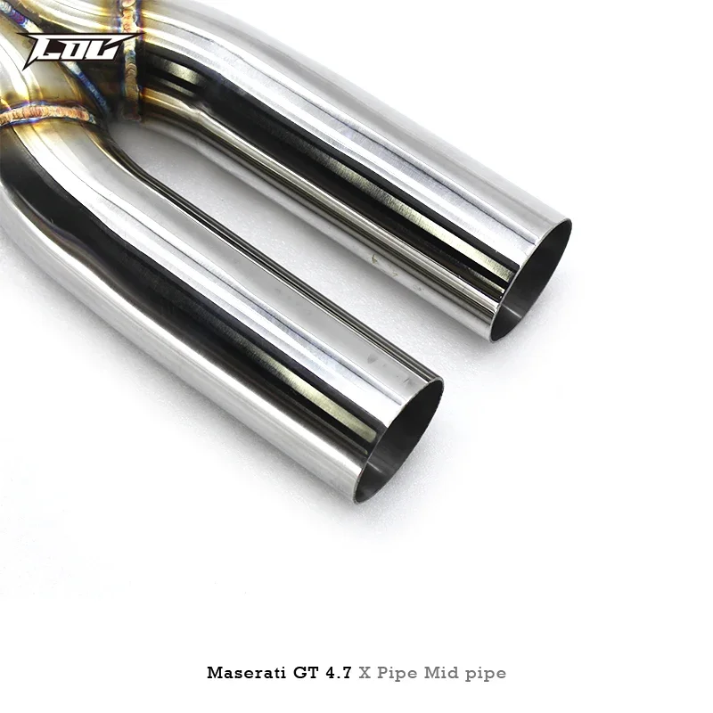 Секционные трубы с высоким потоком выхлопная труба катализатором для Maserati Gran