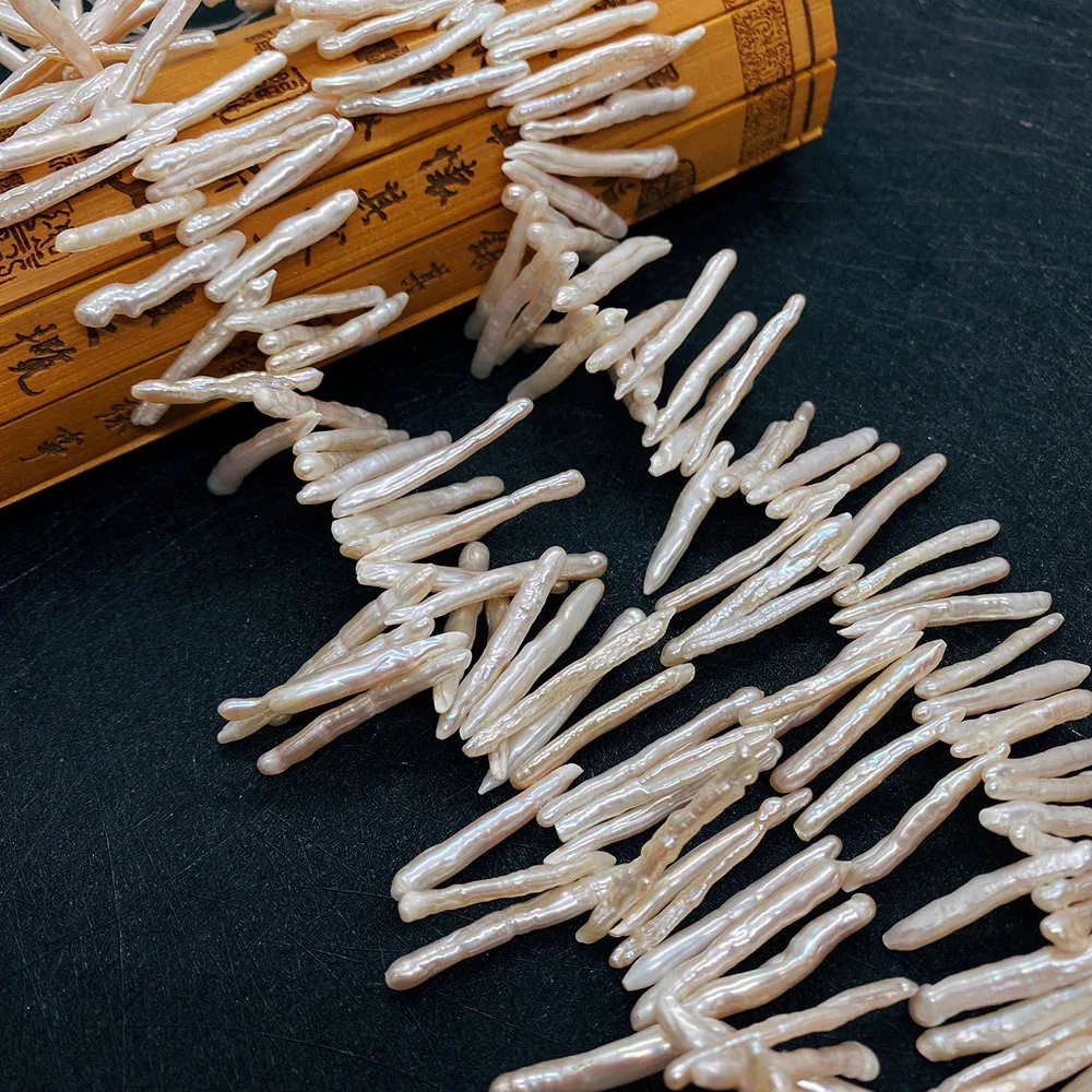 Совершенно новый натуральный пресноводный жемчуг необычная длинная