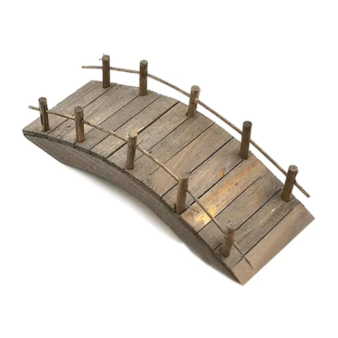 Кукольный мини-мост 1:12, деревянный арочный мост с перилами, миниатюры, сказочный сад, миниатюрное ремесло для украшений