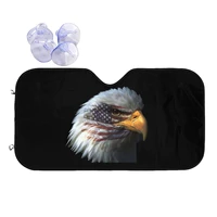 american flag eagle windshield sunshade polyester car front window visor 76x140cm sunshade visor solar protect