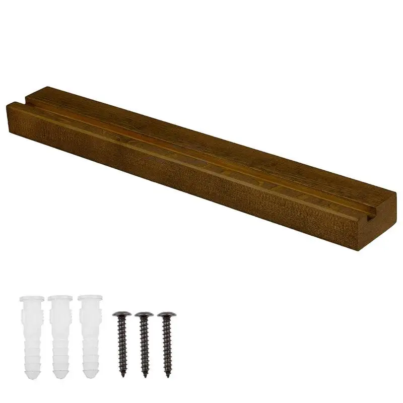 Record Wall Mount Solid Wood Record Floating Shelf Display Stand Wall Mounted Hanging Record Holder For Vinyl Album Display