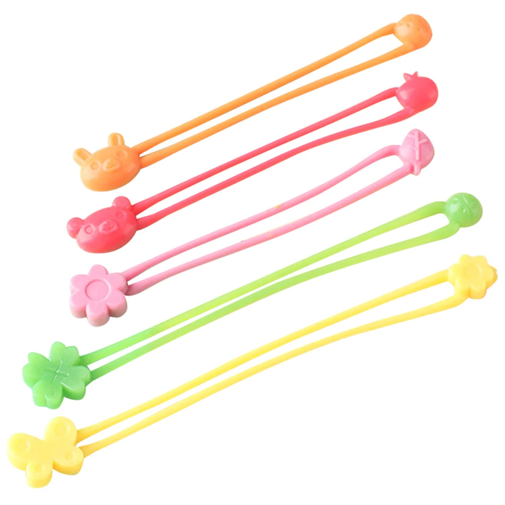 

5pcs Flexible Elastic Band Silicone Kitchen Bands Stretch Bento Box Bands Silicone Bands