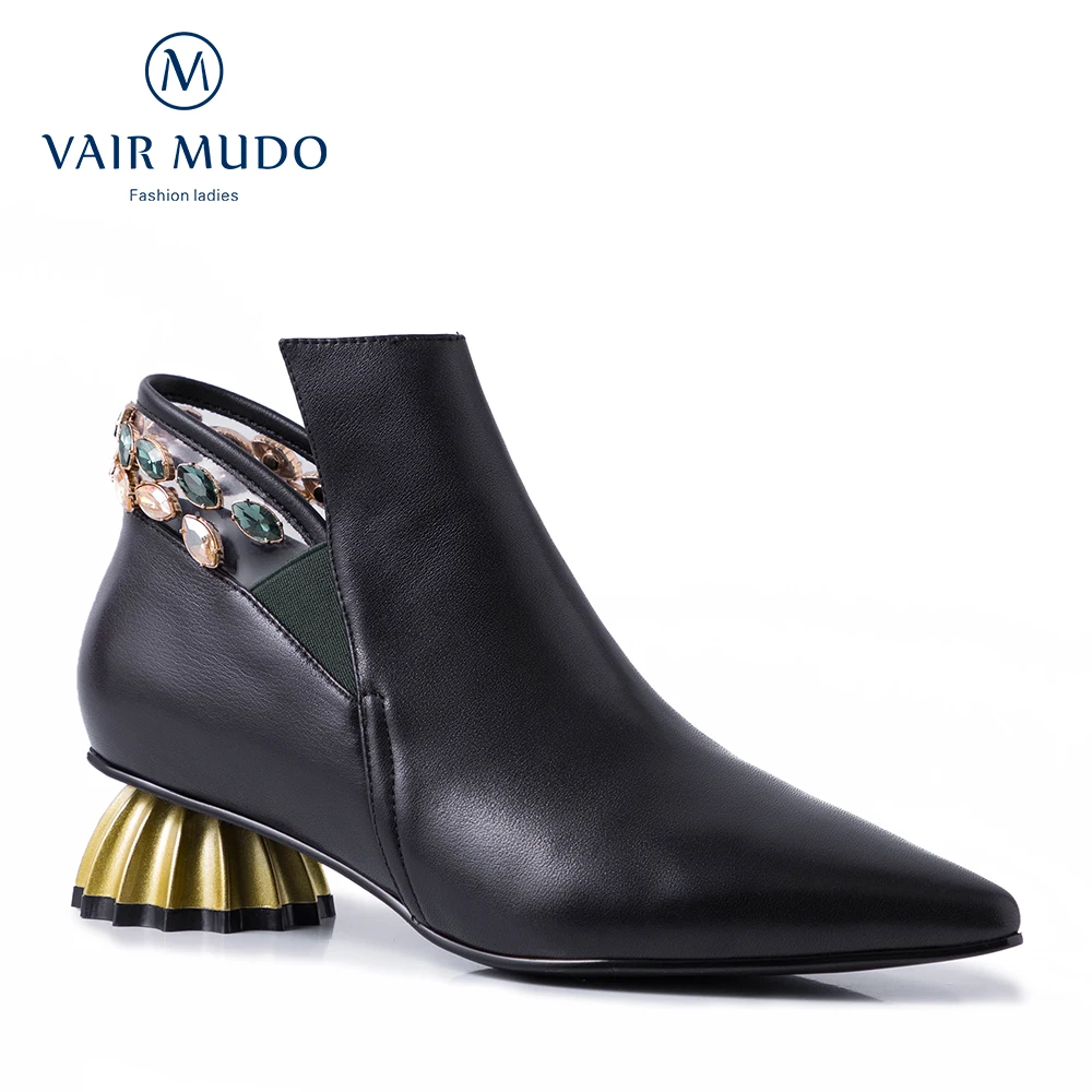 

Женские ботильоны из натуральной кожи, фиолетовые полусапожки с острым носком, на весну, DX140, 2022