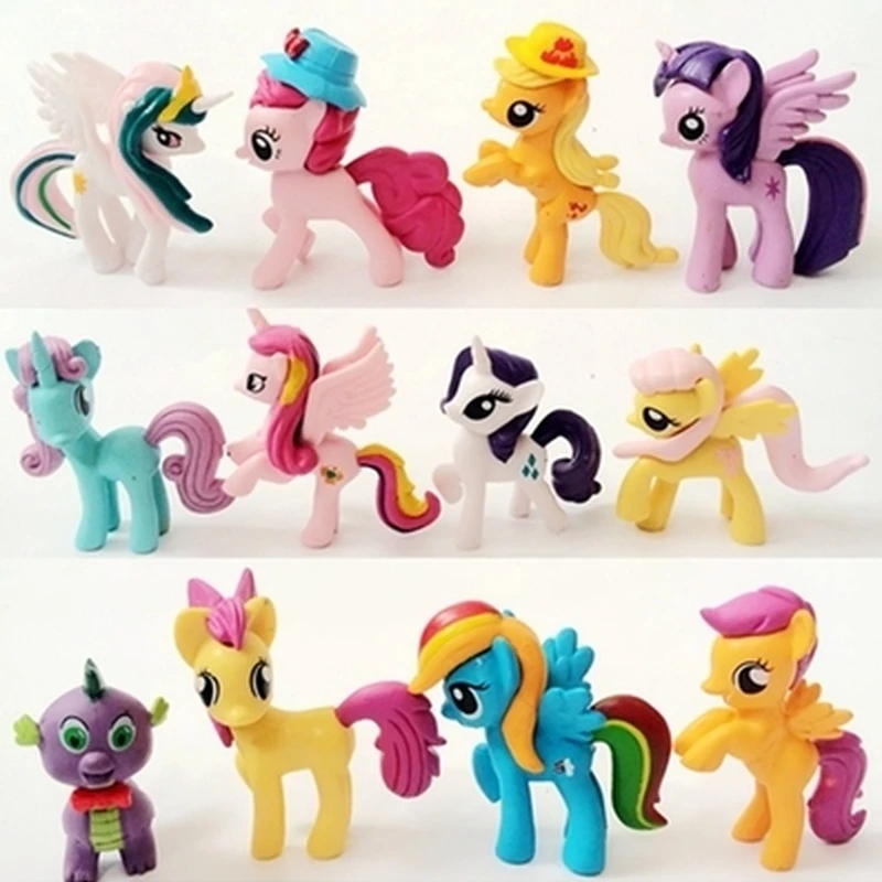 Kids Toys Twilight Sparkle Rarity Doll Kawaii Model Ornaments Girls Boys Gift Anime Figurine