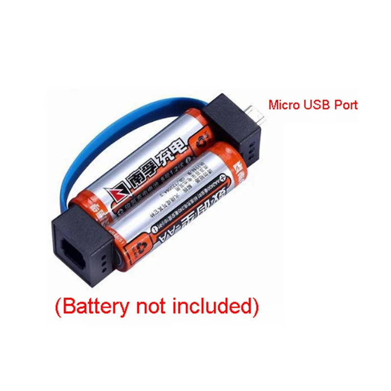 Портативное аварийное зарядное устройство Micro USB с магнитной батареей AA/AAA для
