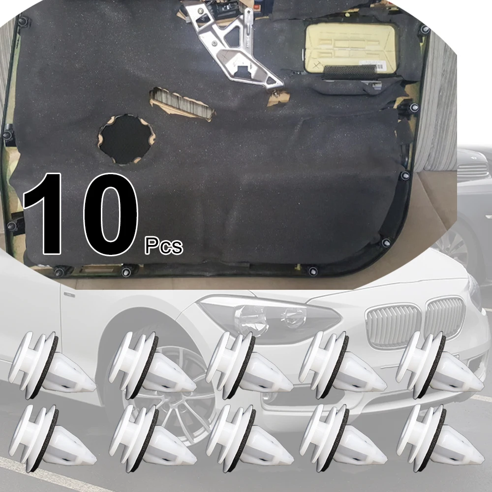

10 шт. для BMW 1 серии E81 E82 E87 E88 2007-2013 F20 F21 2011-2019 зажимы для подкладки панели дверных карт 114 116 118 120 125 i/d