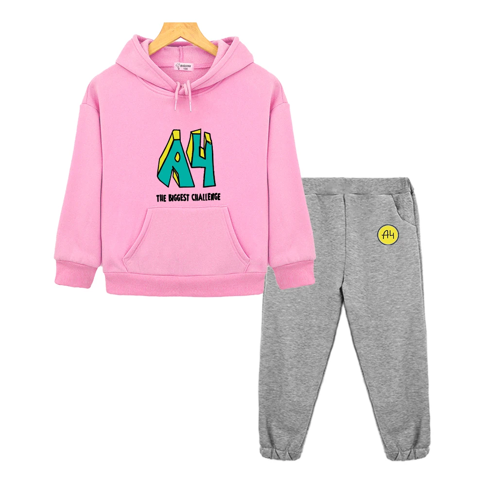 Boy Child Set Merch A4 Graphic Pullover Hoodies Children Clothes Child Girl Kawaii Sportswear Sweatshirts Мерч А4 Clothing Sets