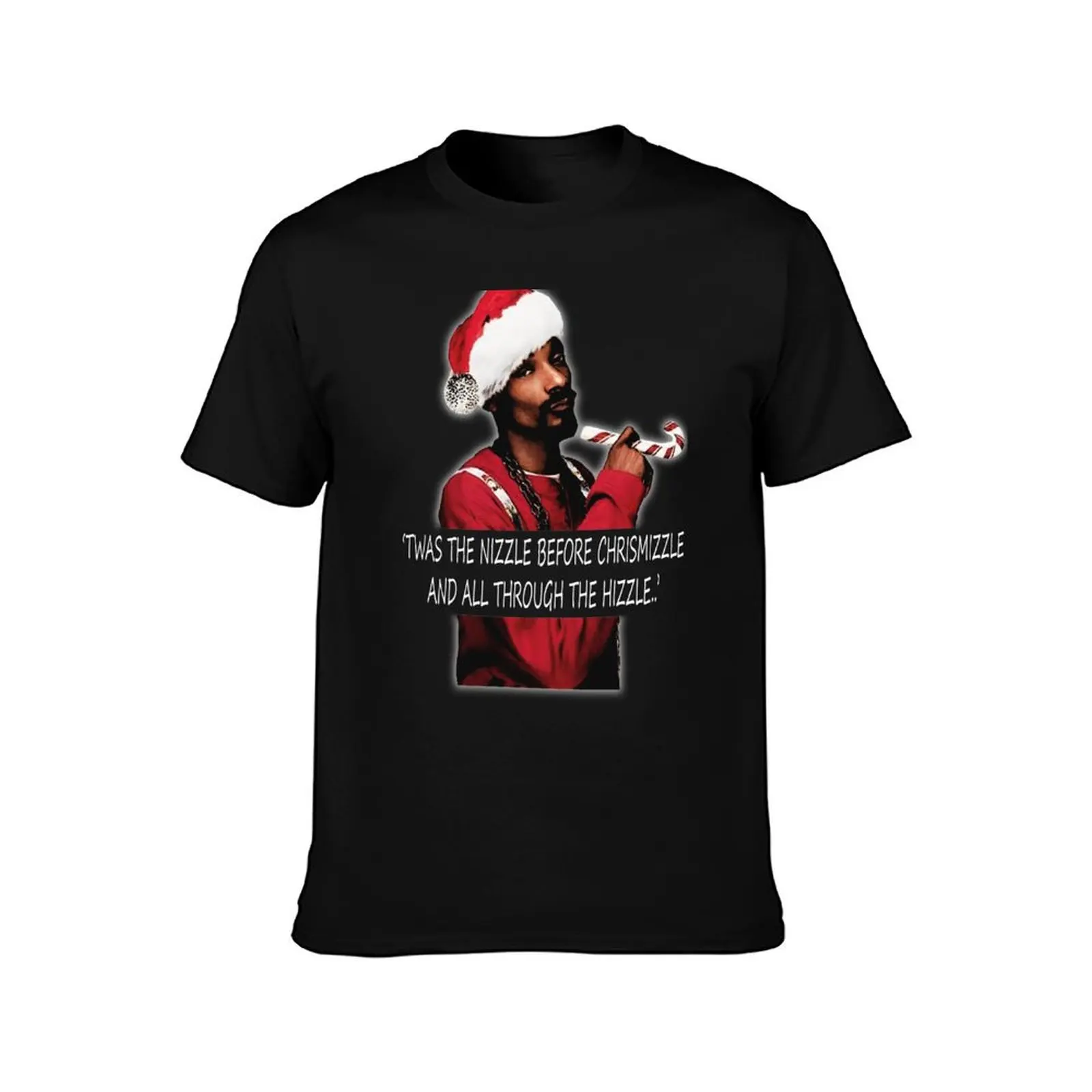 Фото Twas the nizzle before chrismizzle and all through the hizzle.. Футболка-поло Basic Plain Tee для весны и лета. №2