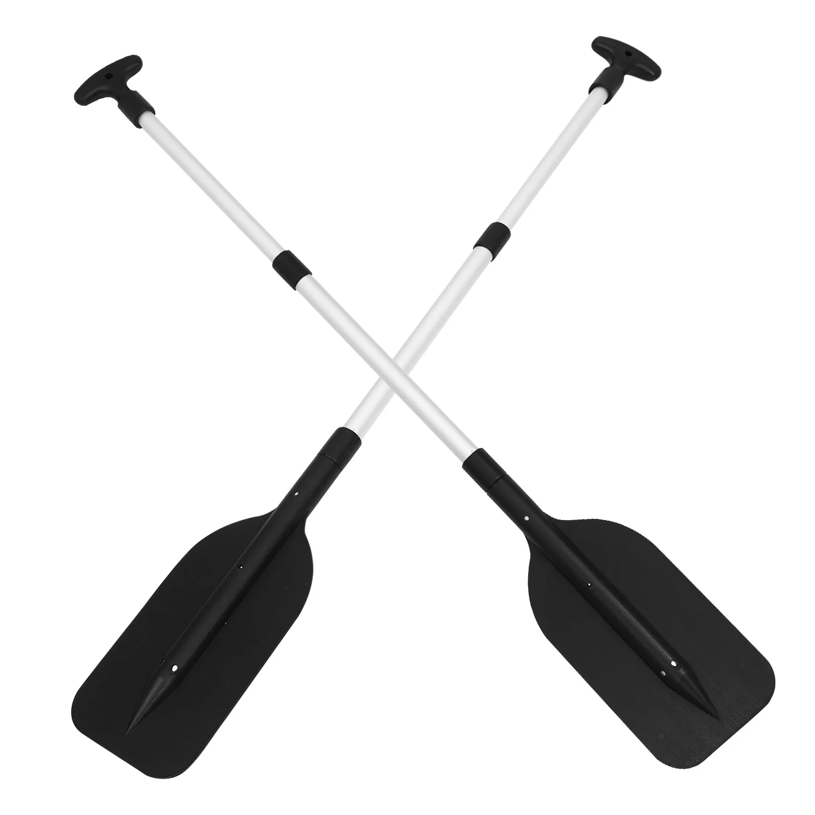 

2pcs Adjustable Floating Boat Oar Retractable Kayak Paddle Aluminum Alloy Oar