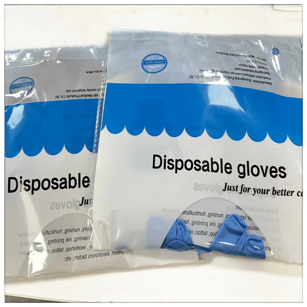 100 шт. одноразовые нитриловые резиновые перчатки без латекса для лабораторных