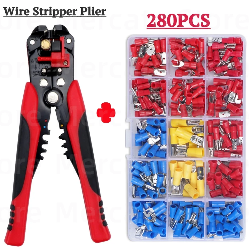 

280 шт. в ассортименте, смешанные кольца, наконечники вилки, обжимные клеммы для стыковой проволоки, изолированные свернутые кабельные разъе...