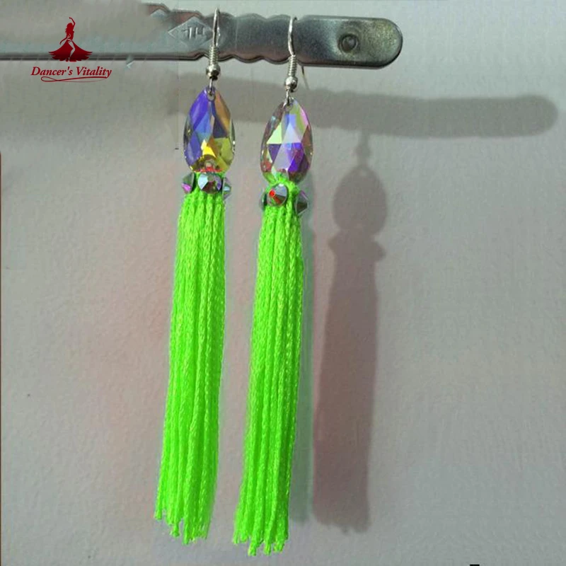 

Latin Dance Earrings Ballroom Social Dancing Accessories for Women Children Latin Black Pool Wear Latin Earrings