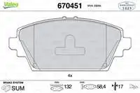 

For 670451-10 brake pad PRIMERA P12 02-10