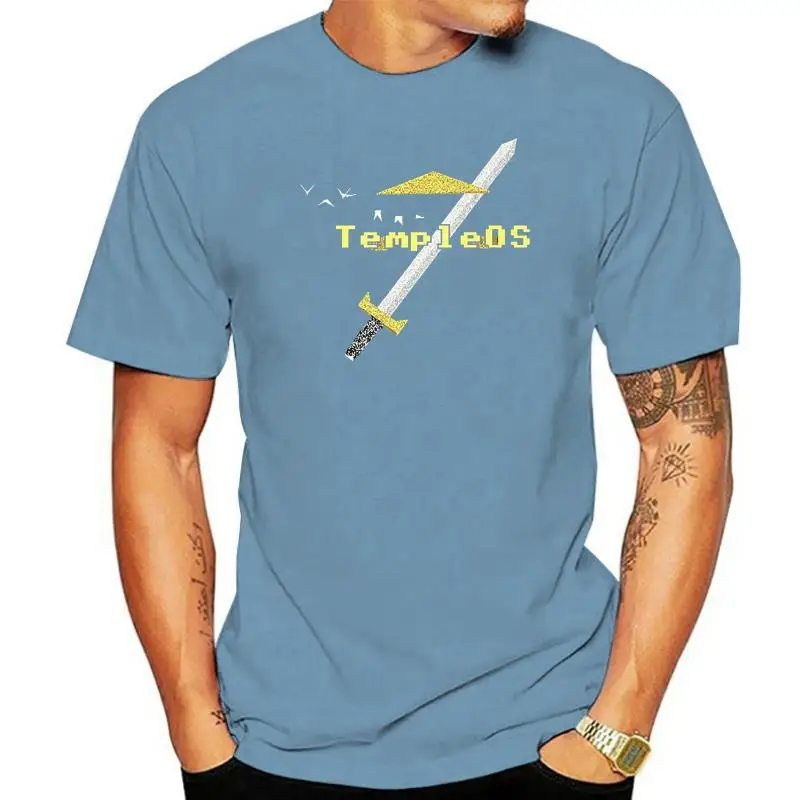 

Men tshirt Short sleeve TempleOS New Unisex T Shirt tee tops Women t-shirt