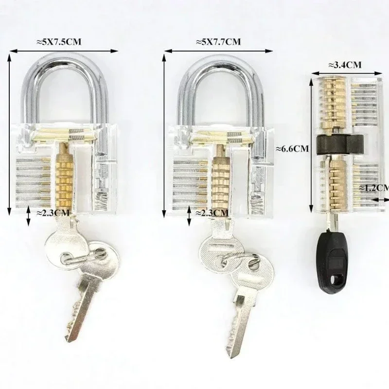 Предоставляем 7 прозрачных замков для слесарных учителей и персонала.
